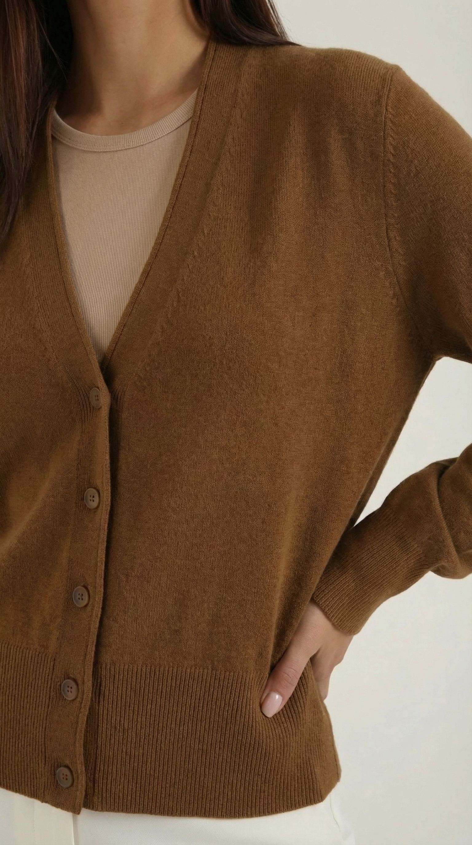 Bonnie V-Neck Knit Cardigan