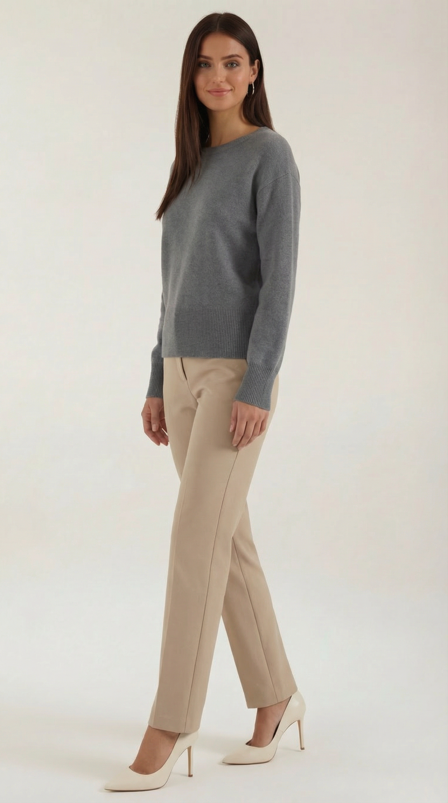 Crystal Fitted Knit Sweater