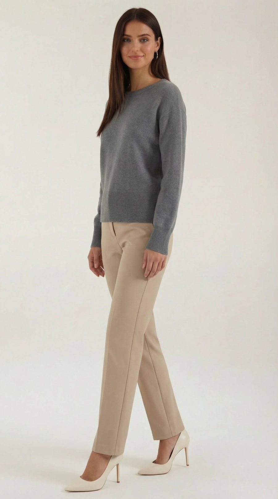 Crystal Fitted Knit Sweater