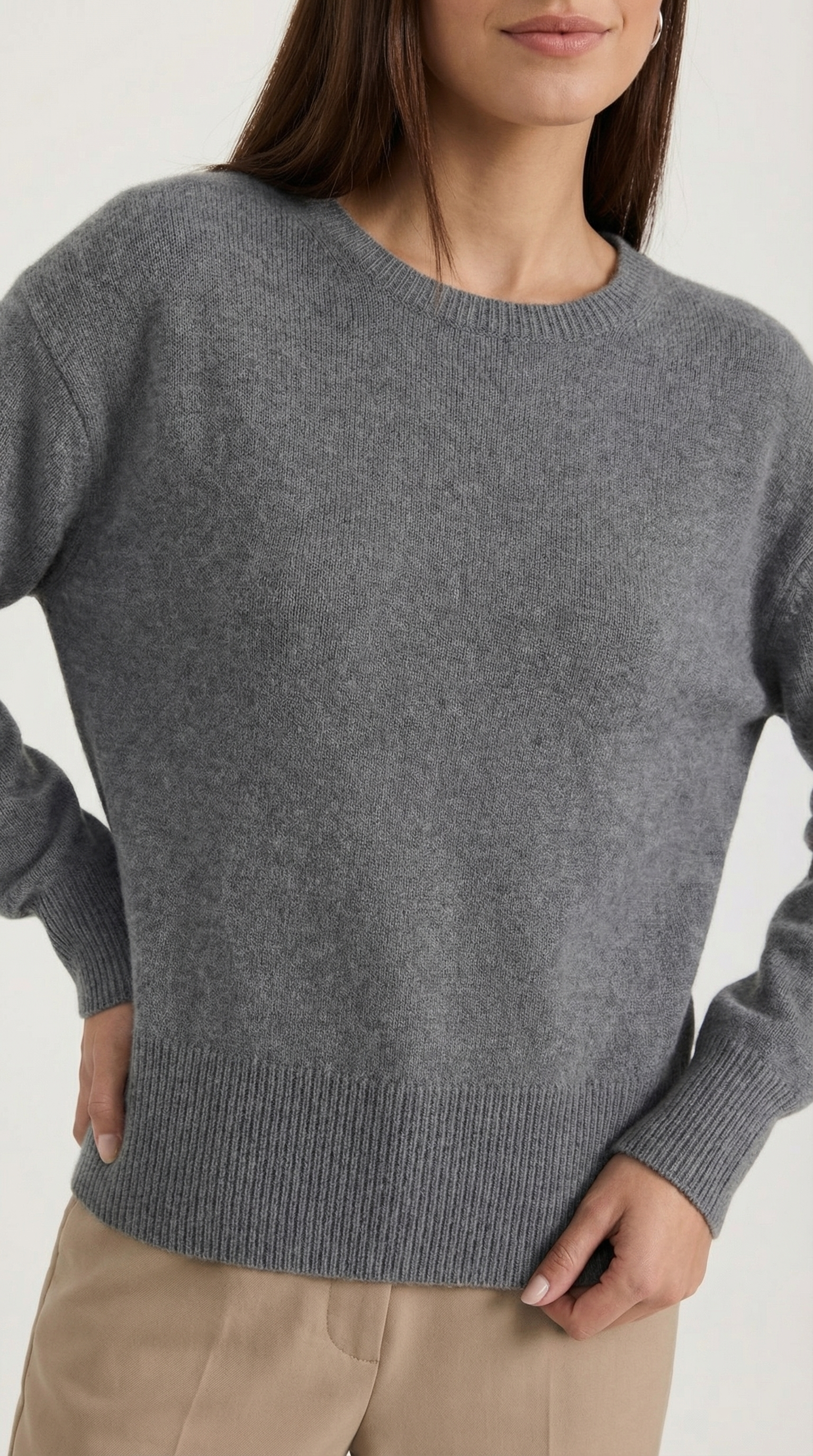 Crystal Fitted Knit Sweater