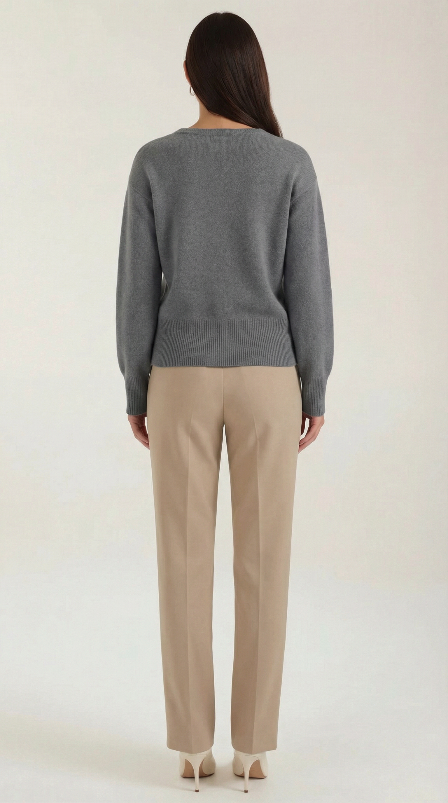 Crystal Fitted Knit Sweater