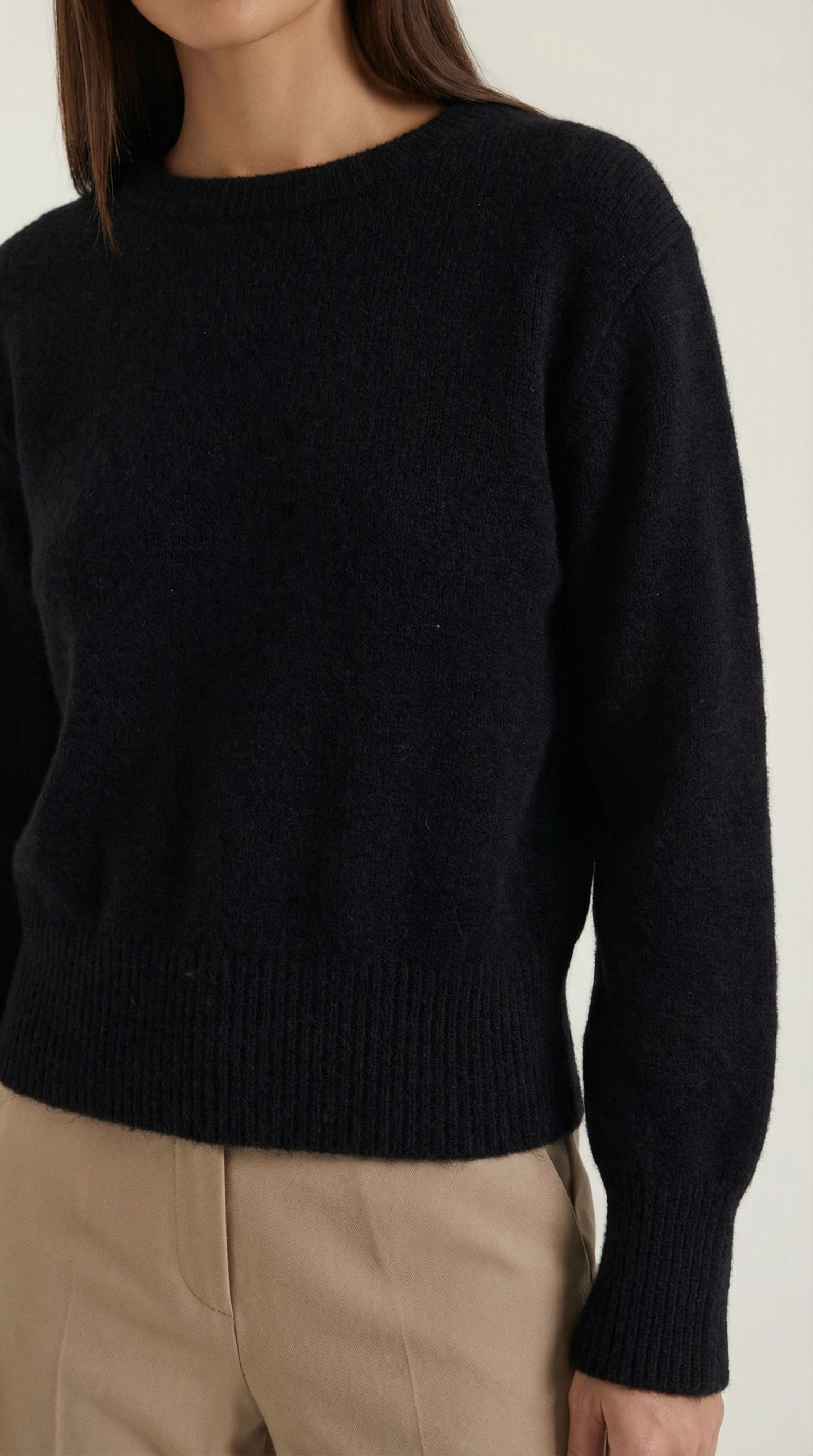 Crystal Fitted Knit Sweater
