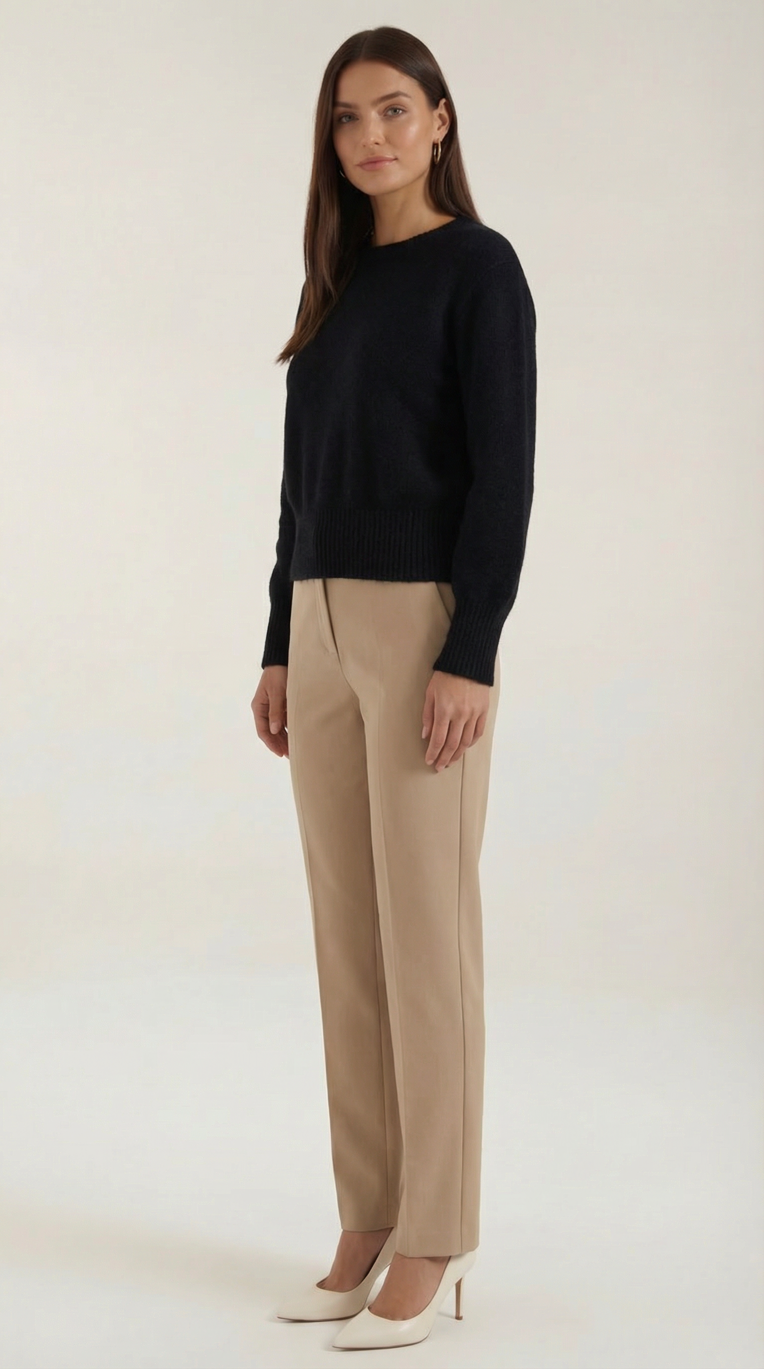 Crystal Fitted Knit Sweater