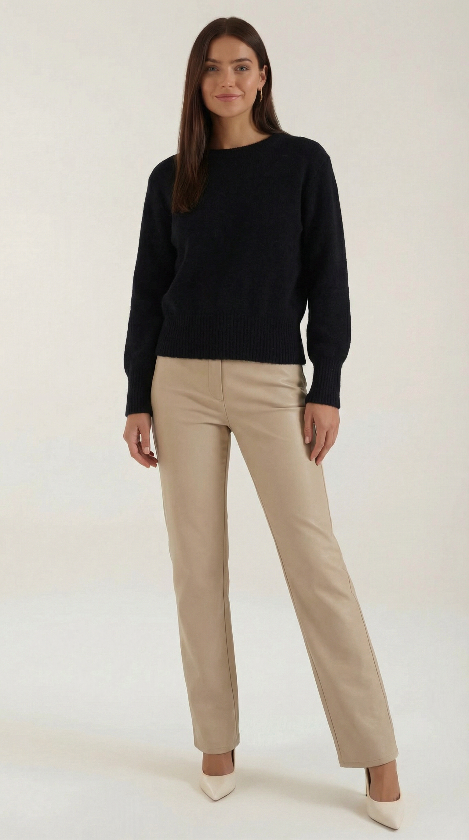 Crystal Fitted Knit Sweater