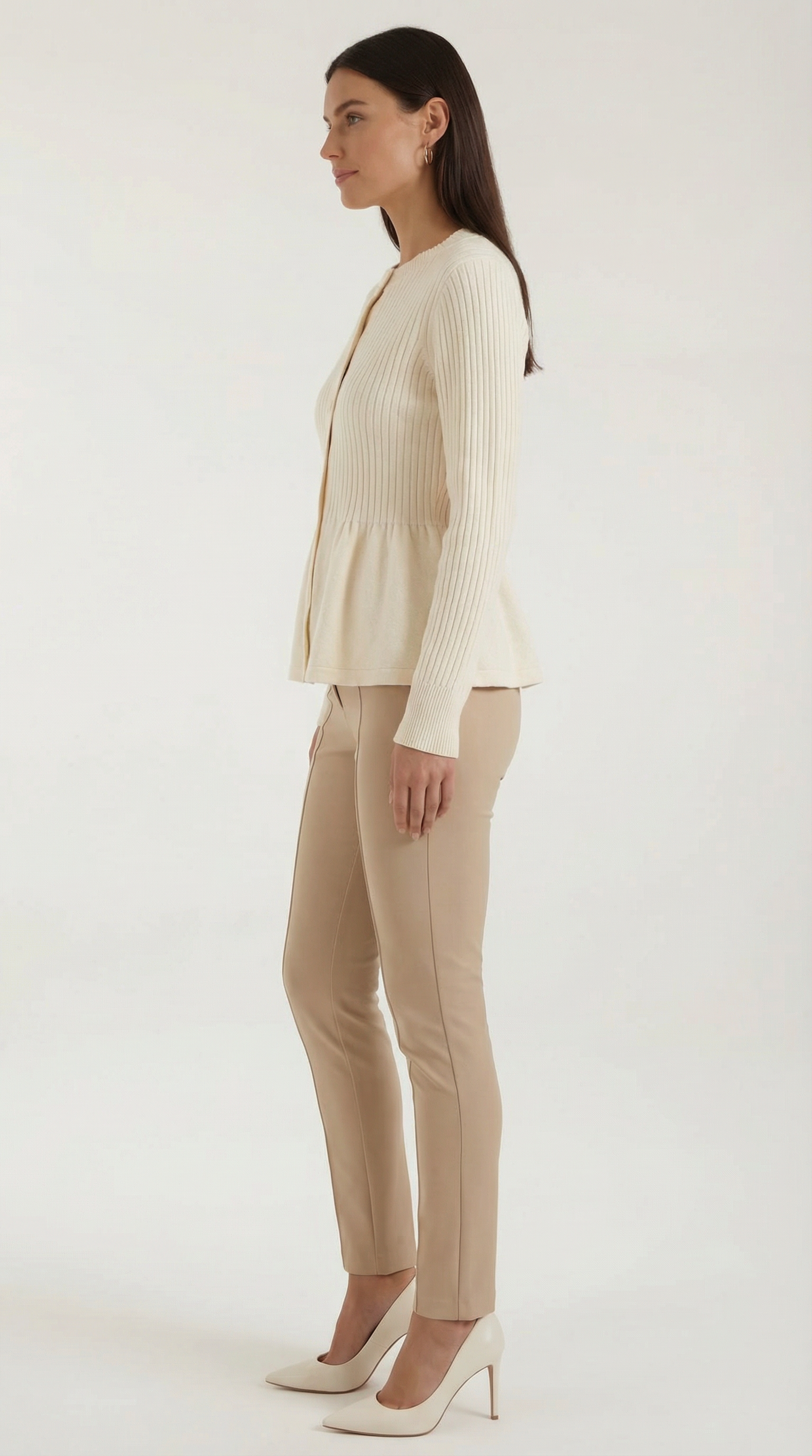 Diana Ruffled Button Cardigan
