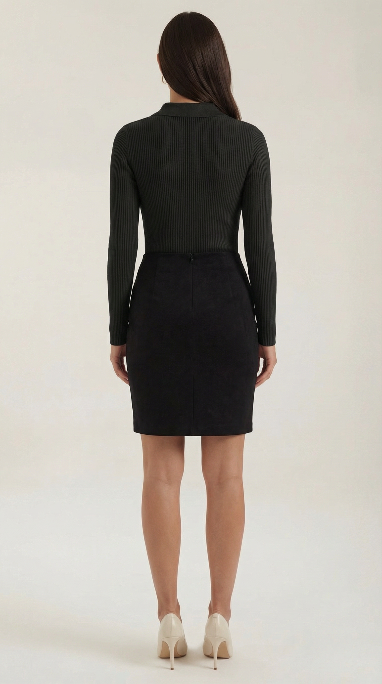 Gail long-sleeved wool sweater with collar