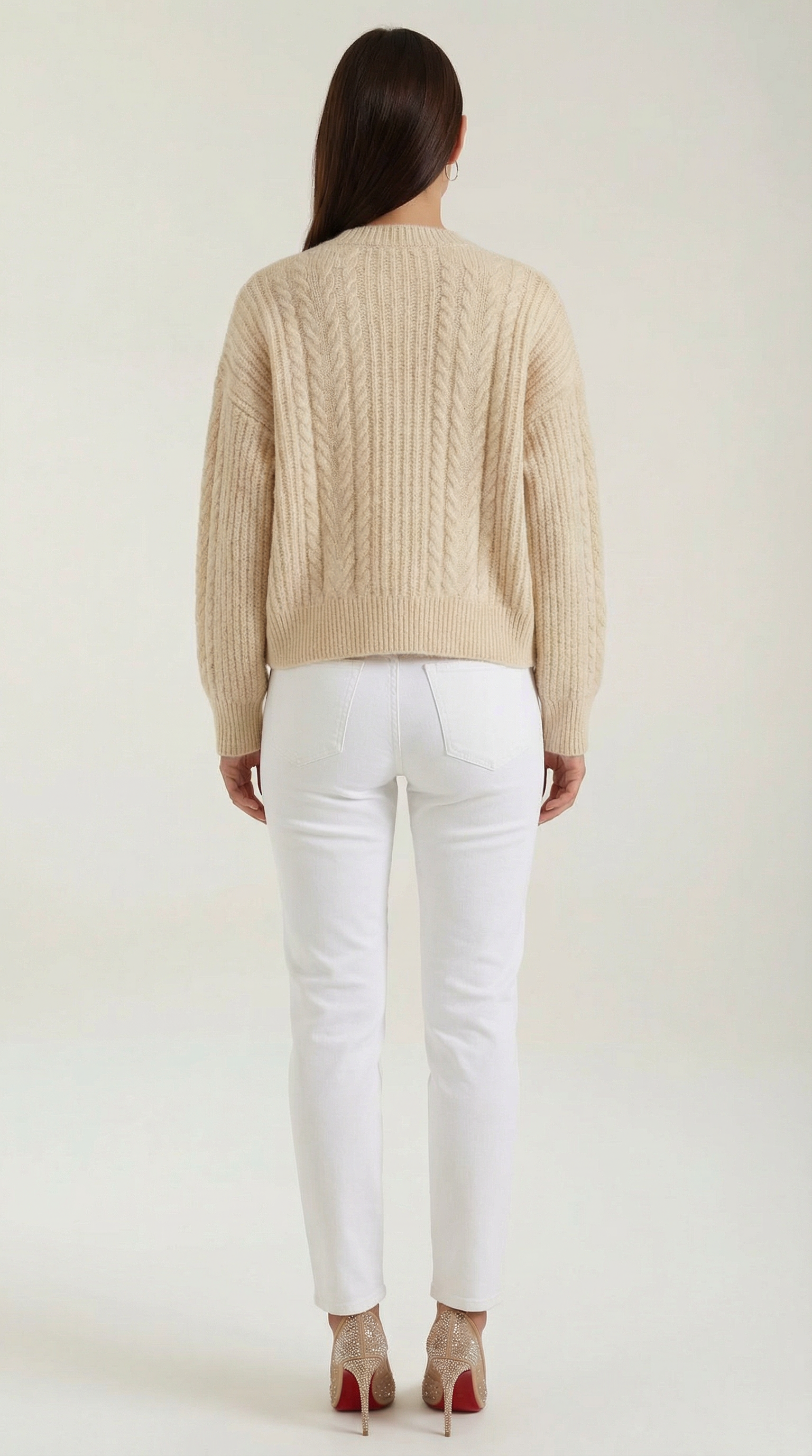 'Janet' Oversized Cable-Knit Sweater