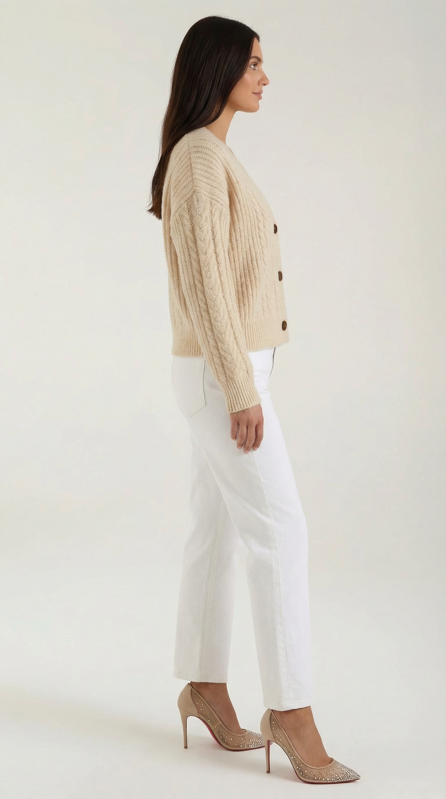 'Janet' Oversized Cable-Knit Sweater