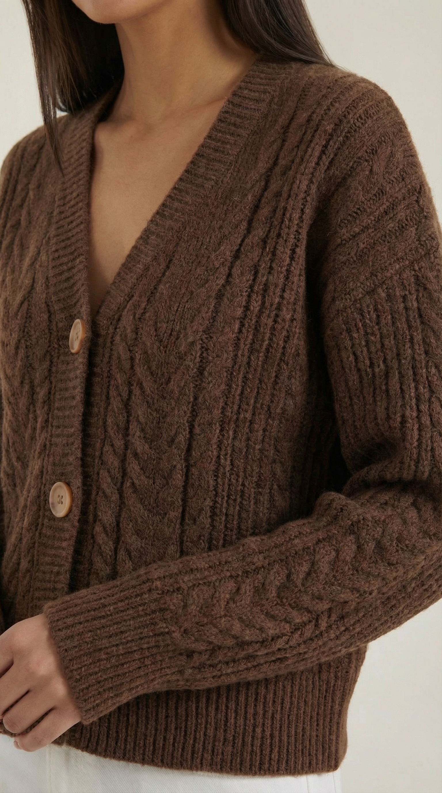 'Janet' Oversized Cable-Knit Sweater