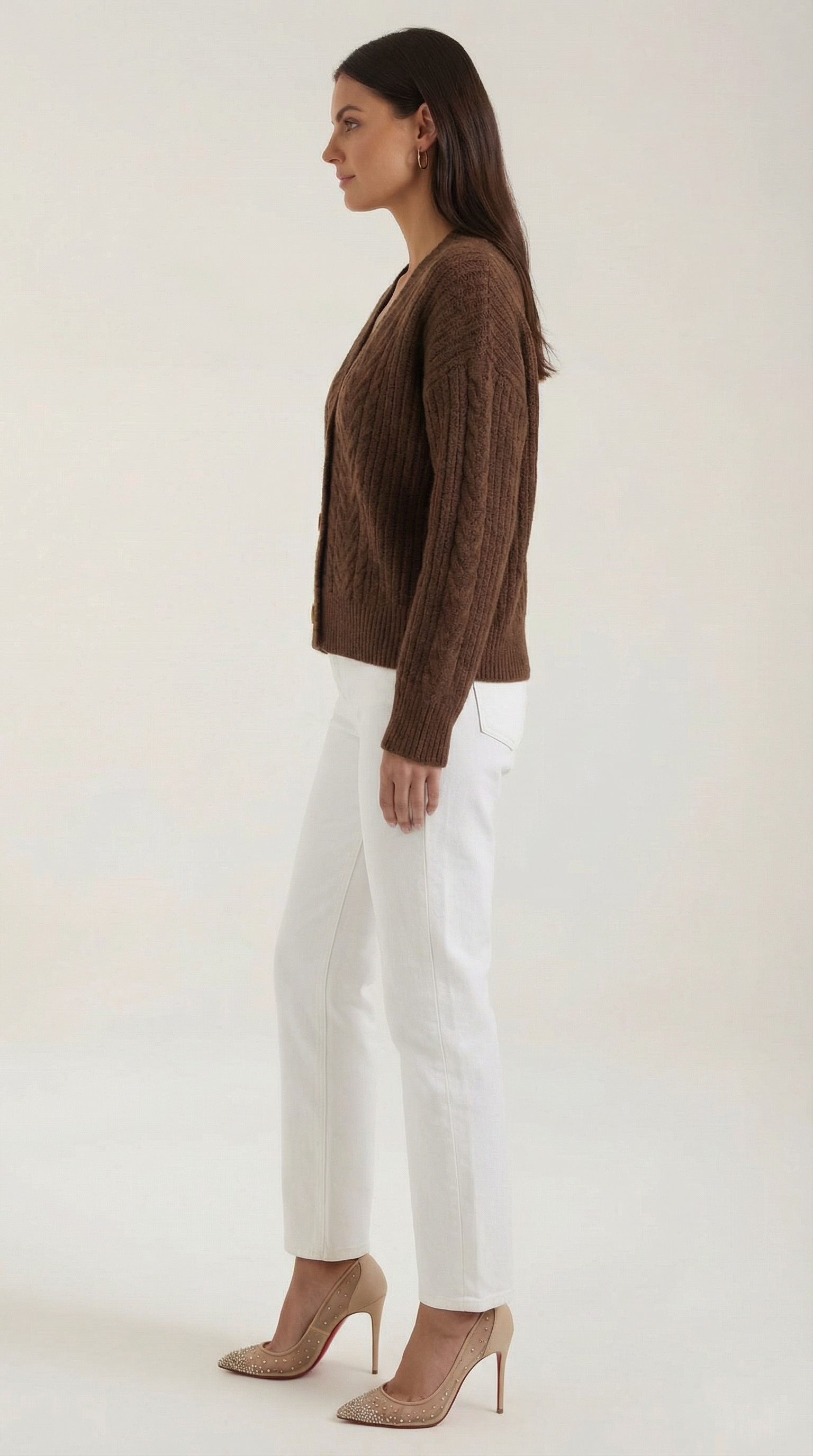 'Janet' Oversized Cable-Knit Sweater