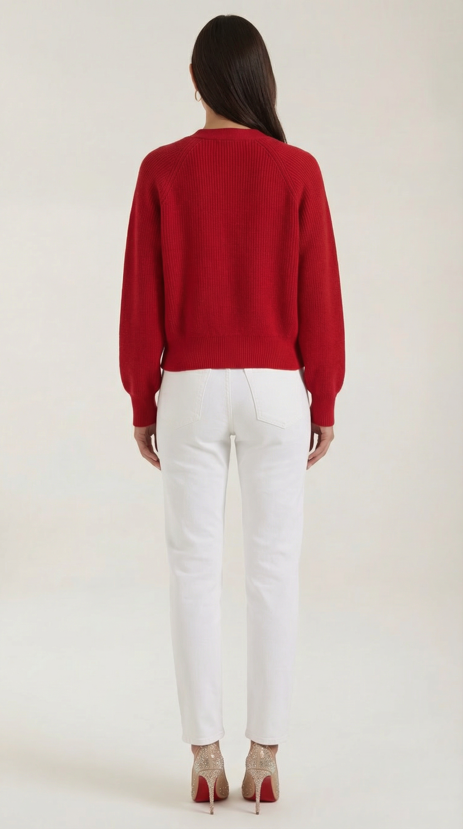 Jessica V-neck button-up cardigan