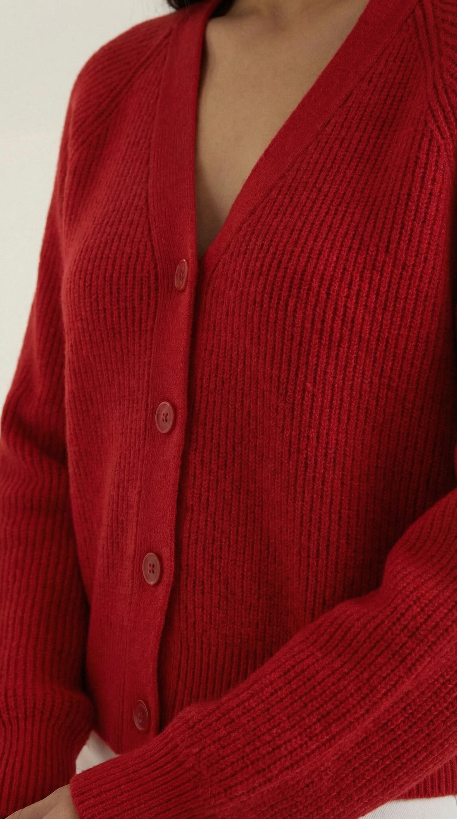 Jessica V-neck button-up cardigan