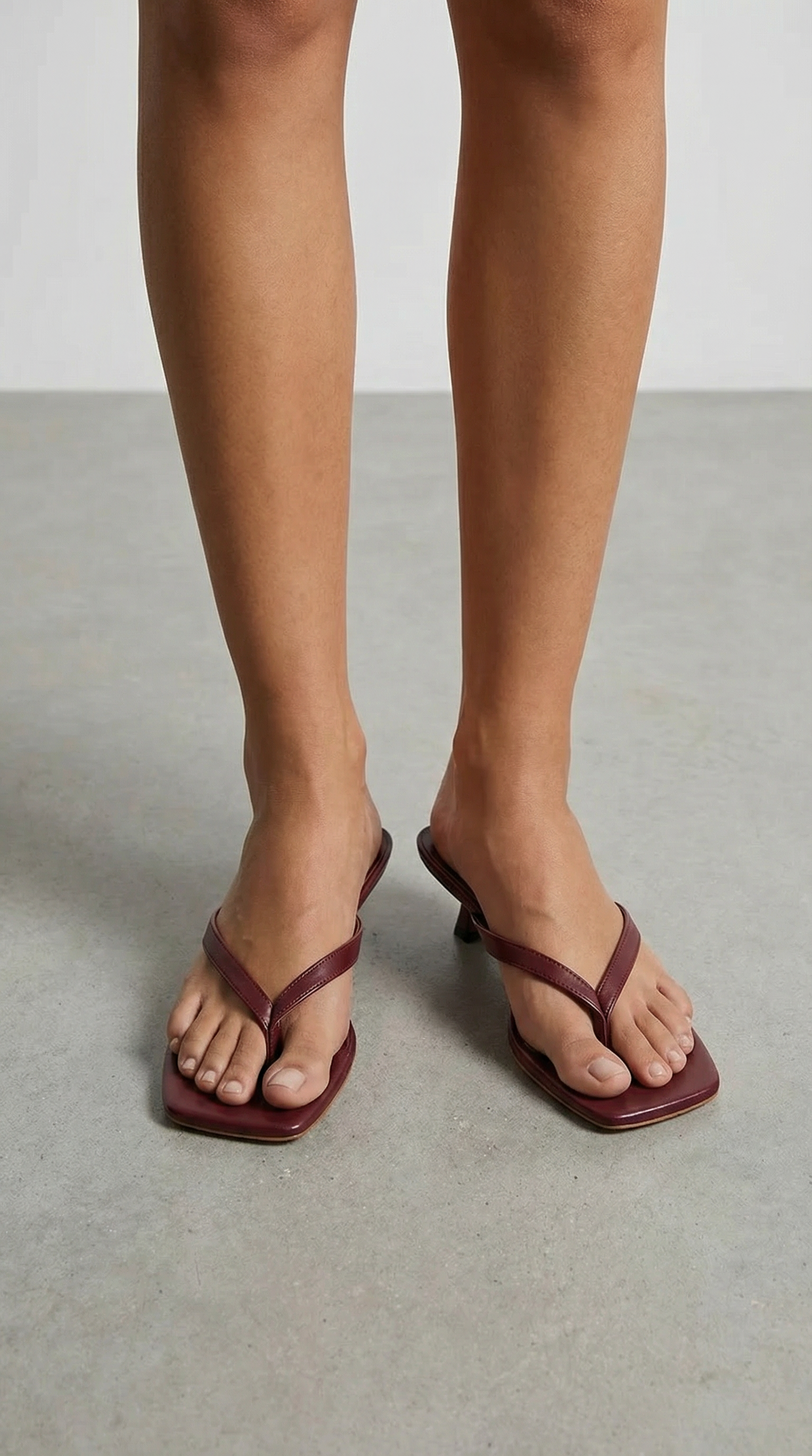 Jessica Kitten Heel Thong Sandals