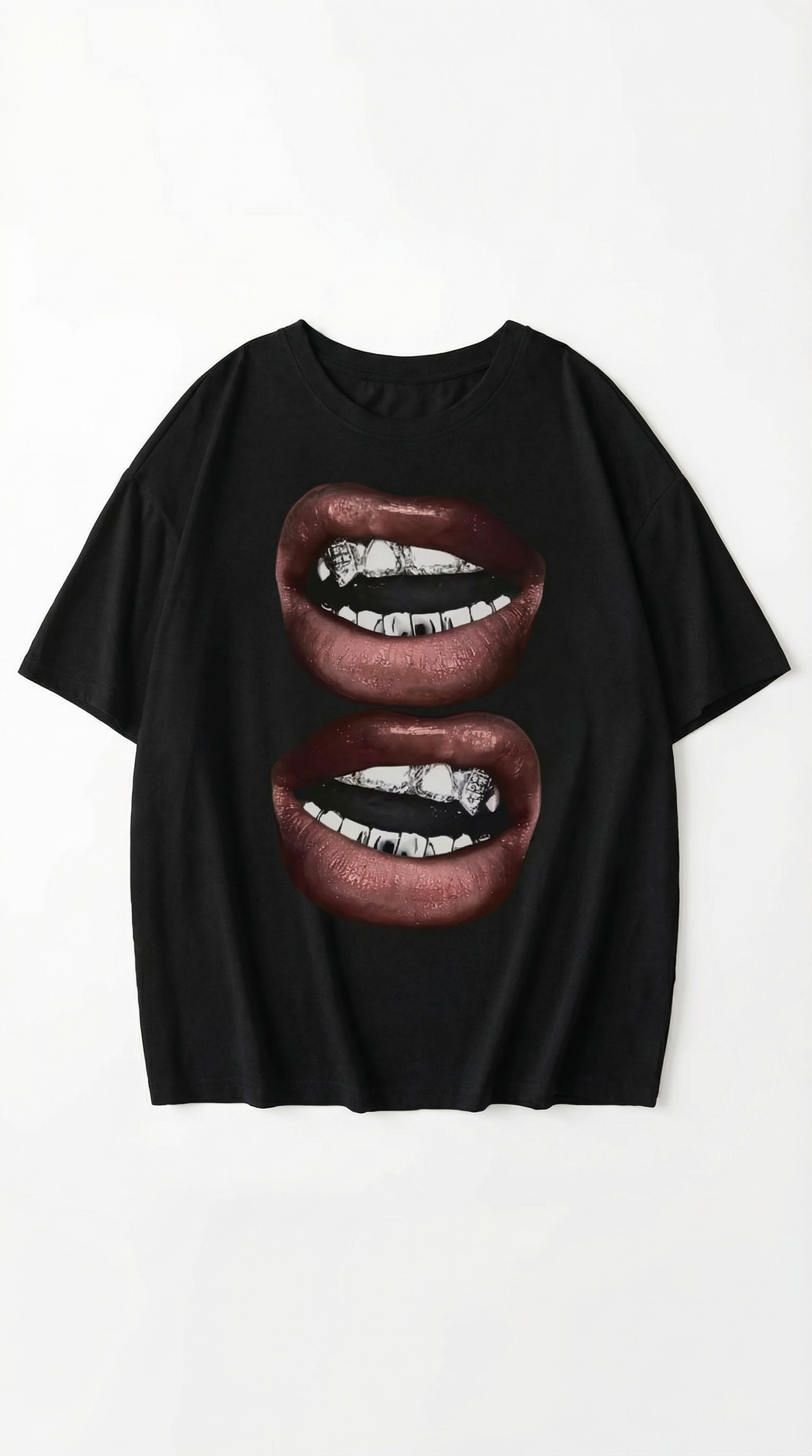 'Natalia' Oversized T-Shirt with Graphic Design