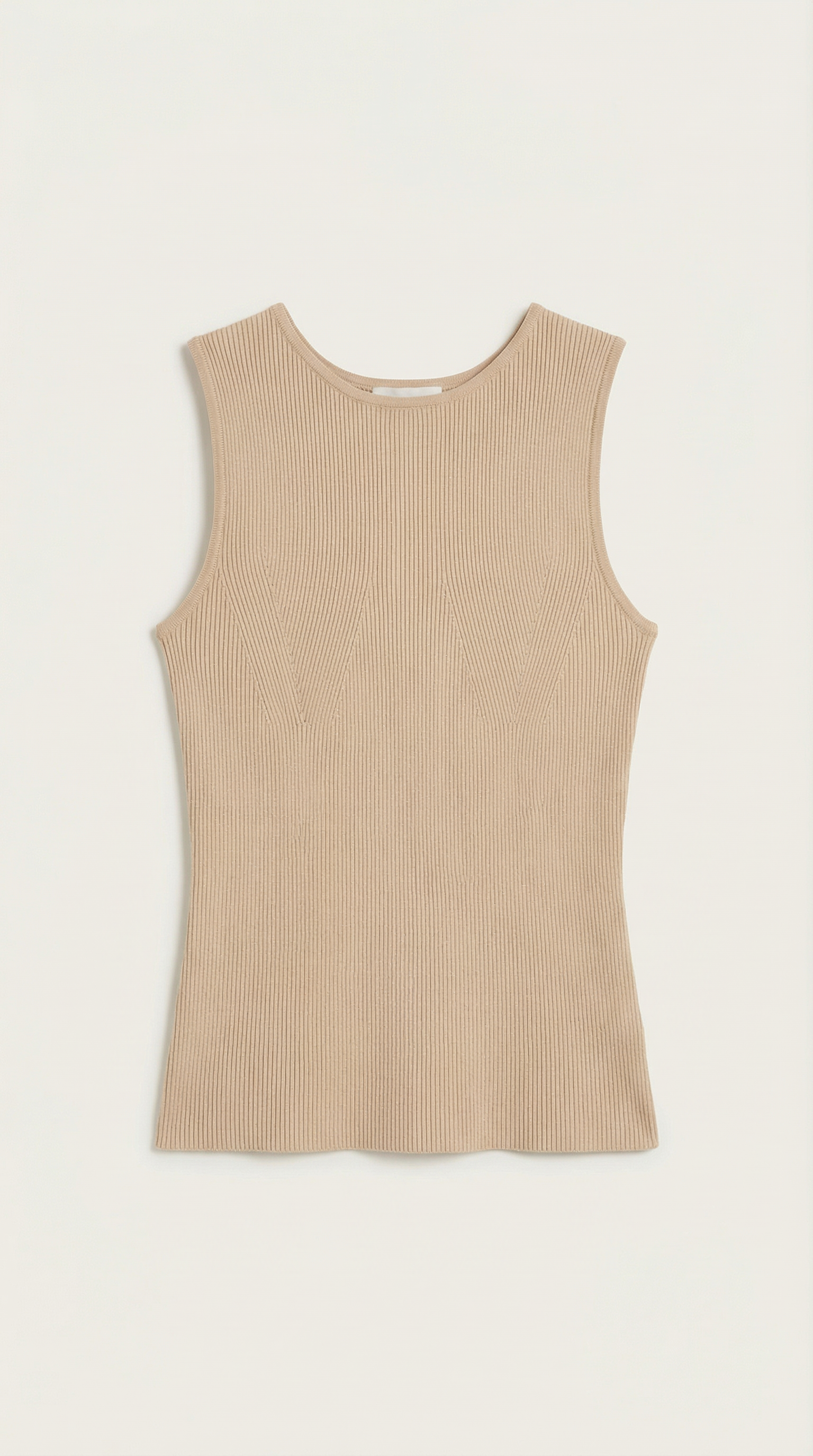 Ribbed Sleeveless Top Rain