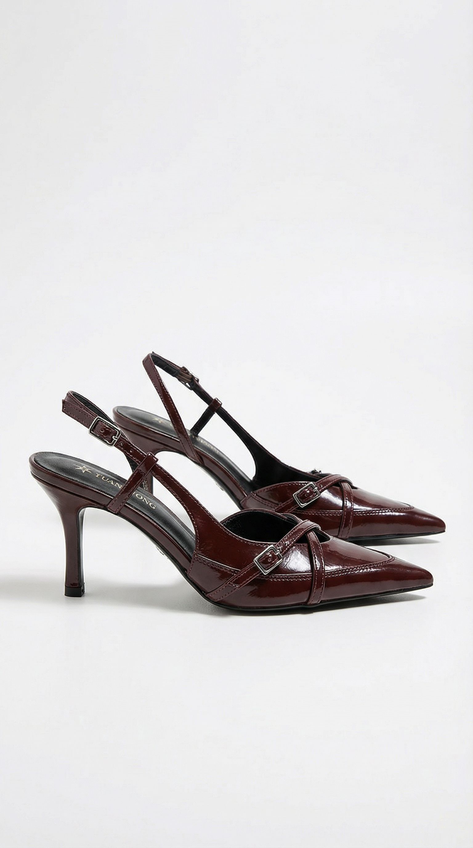 Samantha heeled shoes with slingback and buckle
