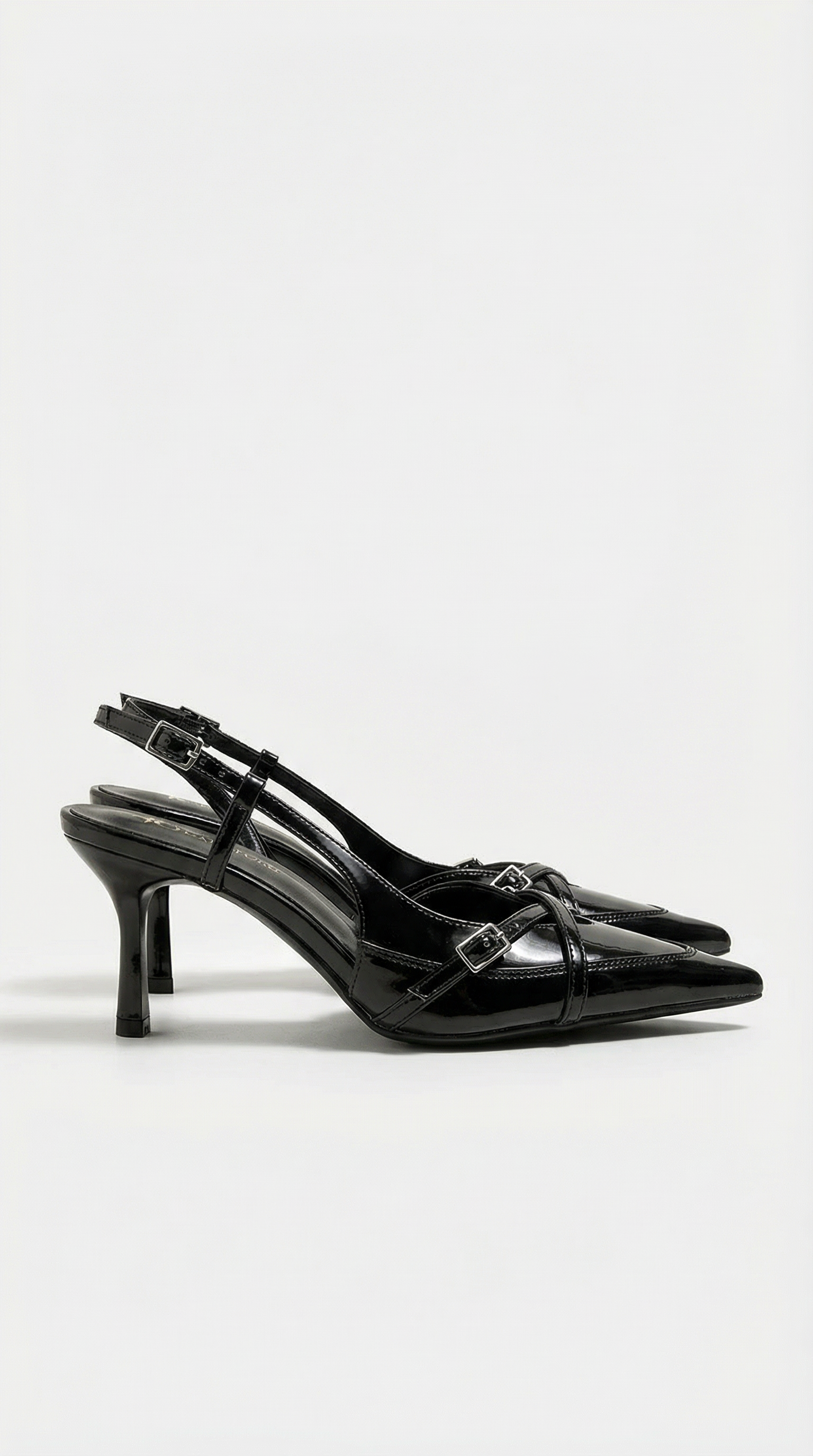 Samantha heeled shoes with slingback and buckle