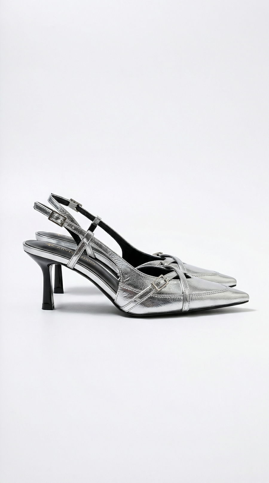 Samantha heeled shoes with slingback and buckle
