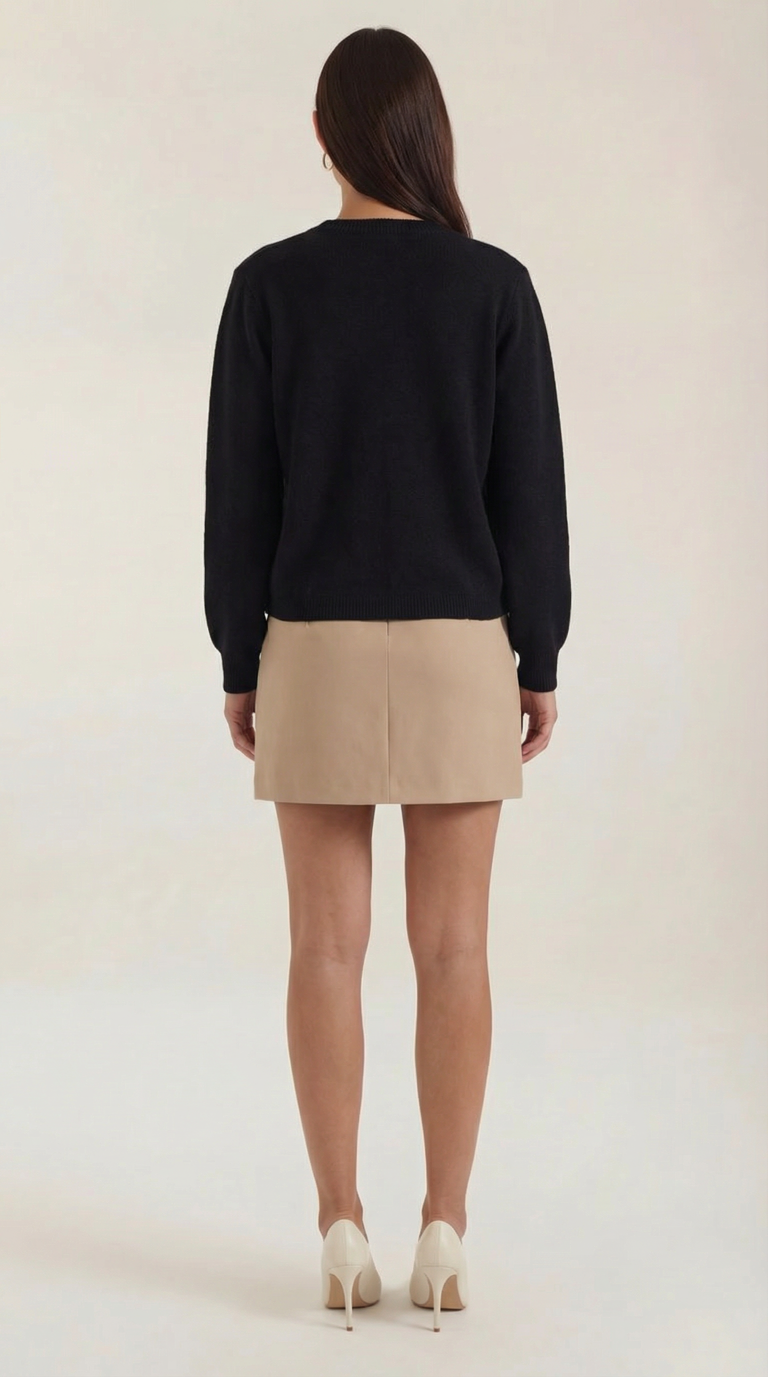 Knitted button-up cardigan