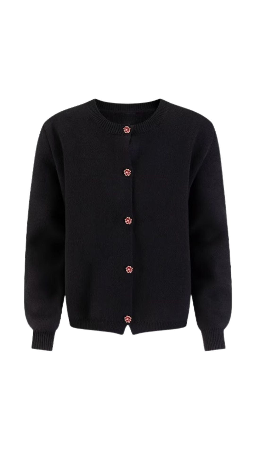 Knitted button-up cardigan