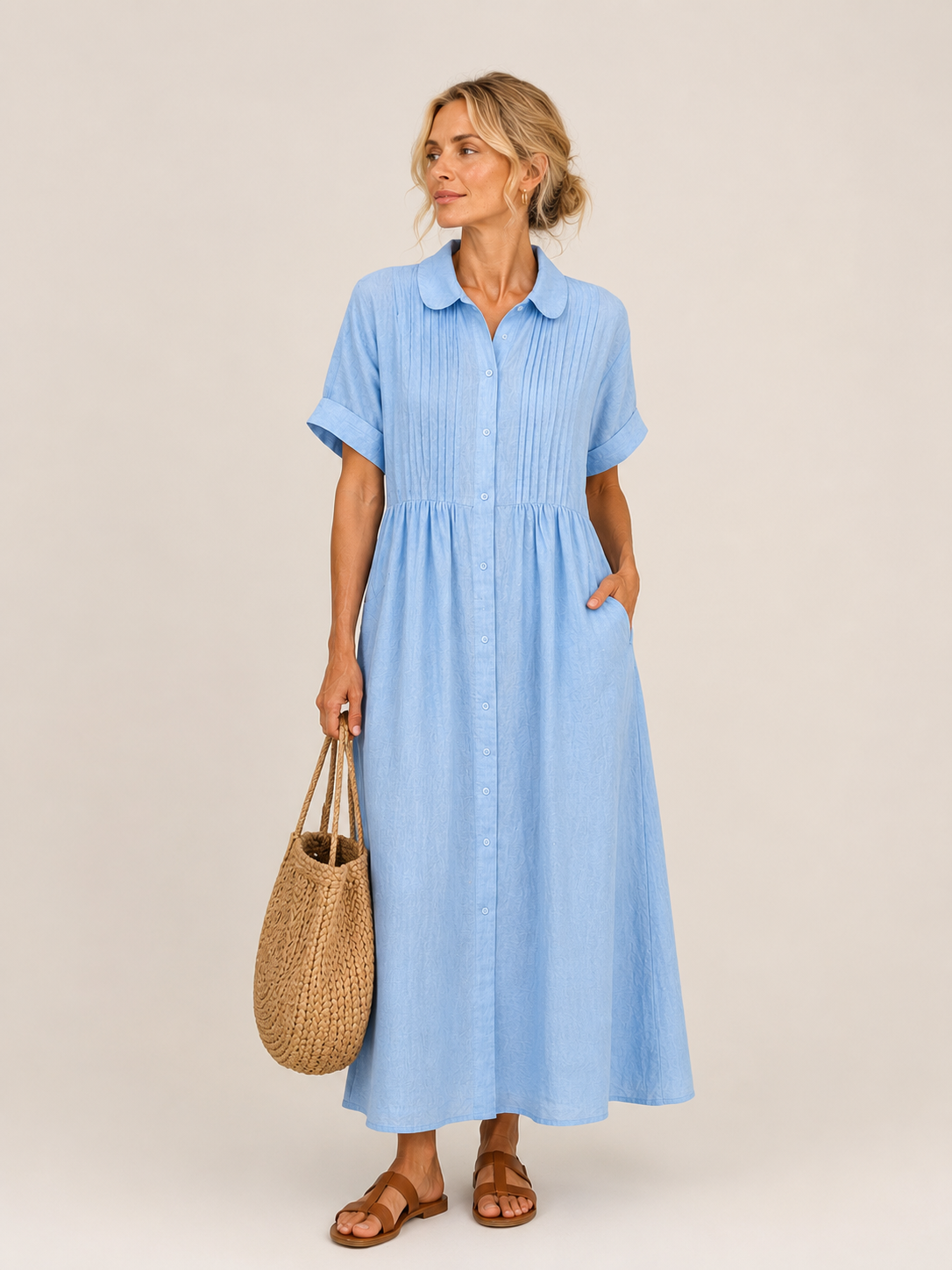 Capri | Vestido Midi Camisero Veraniego